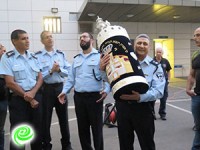 ספר תורה חדש בבית הכנסת של משטרת מרחב לכיש