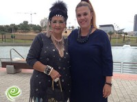 ריקי סויסה ואסתריקה במפגש שערכה חברת הקוסמטיקה "דשלי"