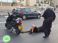 רוכב אופנוע נפגע בשד׳ תל חי