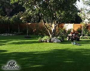 גינות מעוצבות עם דשא סינטטי