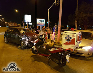 פצוע בינוני בתאונה בשד׳ בני ברית