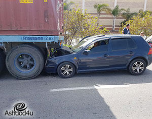 תאונה בשד׳ בן גוריון – פצועים קל
