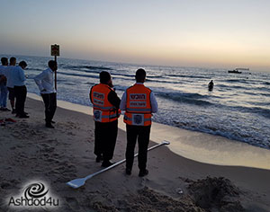 נערה ניצלה מטביעה בחוף הנפרד