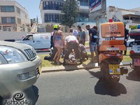 רוכב אופנוע נפצע קל בתאונה בקשתות