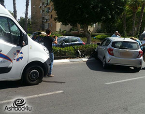 רחוב רוגוזין - תאונת דרכים קלה