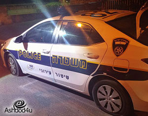 קטין בן 15 חיבל בניידת השיטור העירוני ונעצר