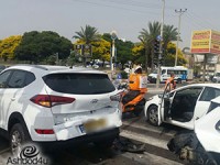 7 נפגעים בתאונה בשד׳ בני ברית
