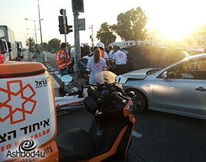 תאונה נוספת בשד׳ בני ברית - 2 פצועים קל
