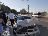 תאונת דרכים - פצוע קל בתאונה בין 2 רכבים פרטיים