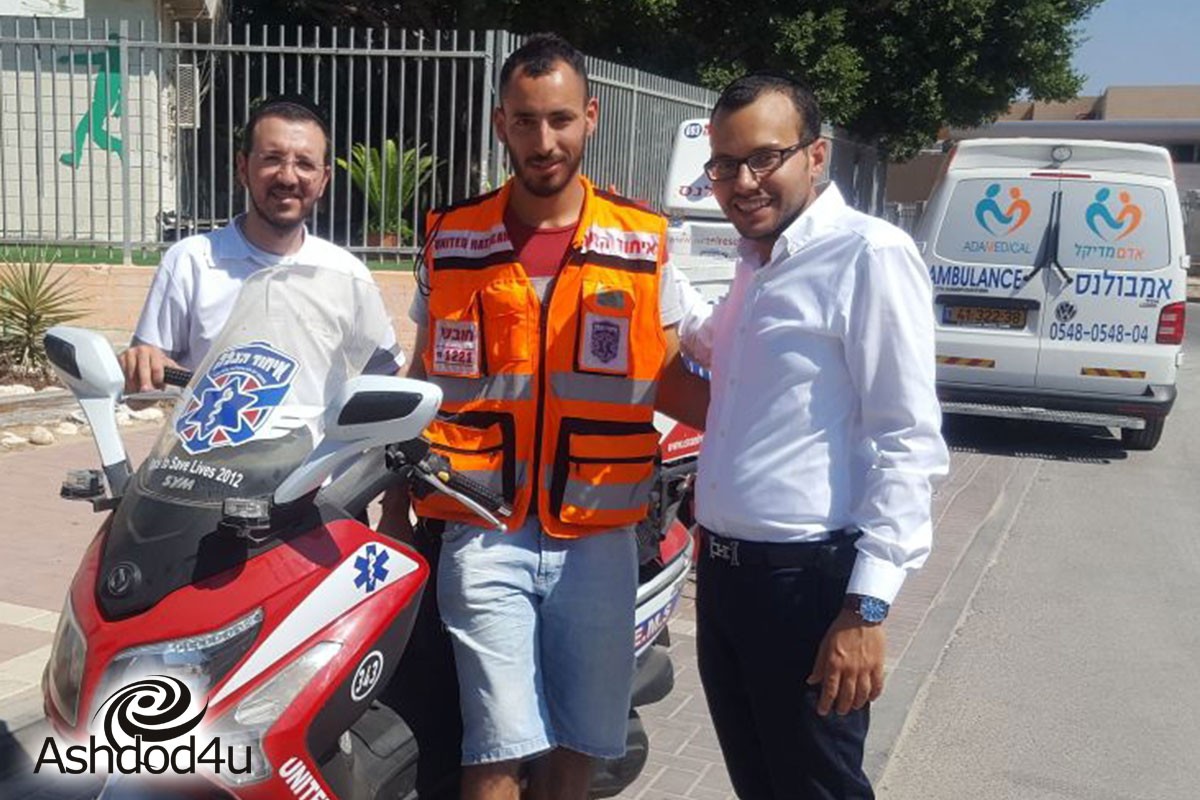 רגע של נחת... מתנדבים חדשים לאיחוד הצלה באשדוד