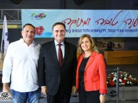 השר ישראל כץ השתתף בהרמת הכוסית בנמל אשדוד