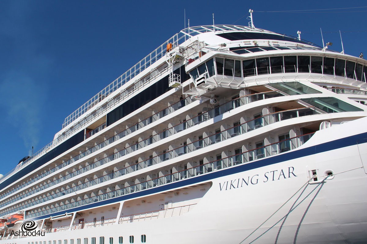 אניית הקרוז המפוארת Viking Sta עגנה באשדוד