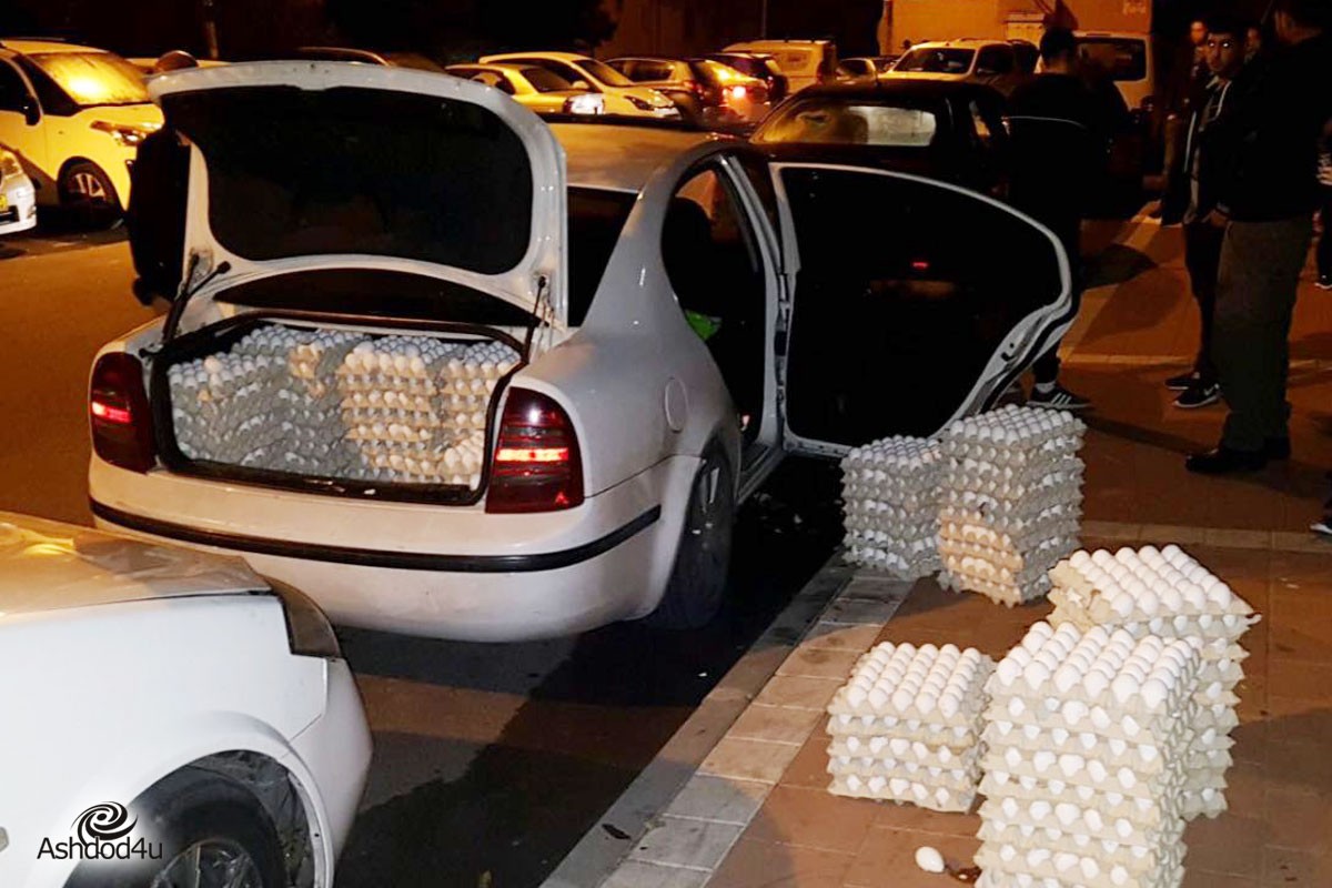 נתפסו כ- 5,310 ביצים מזויפות ברכב באשדוד
