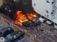 סכנה ברחובות אשדוד - 2 רכבים התפוצצו ברחוב כנרת