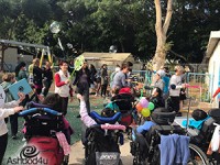 הפנינג בבית ספר ניר בשיתוף נוער אמי"ת י' והפארק הנגיש