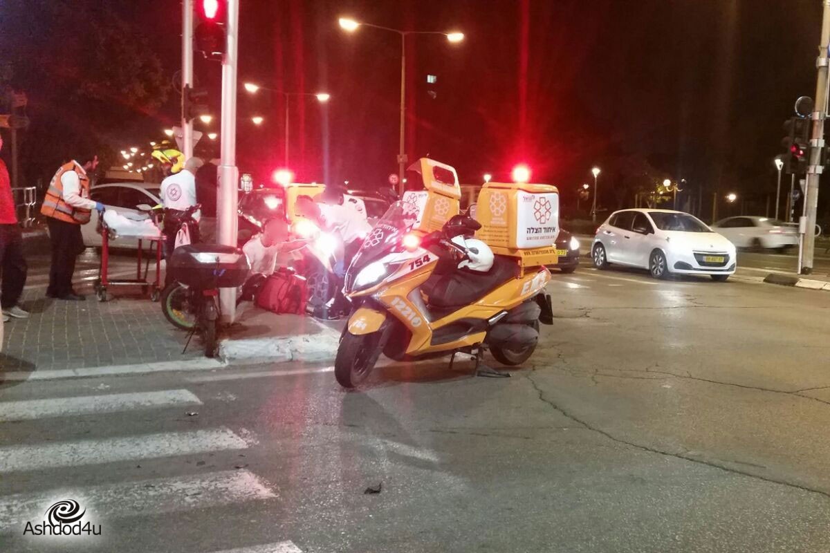 רוכב אופנוע כבן 34 נפצע בתאונה. מצבו קל-בינוני