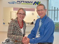 ביקור שגרירת צרפת בבית החולים