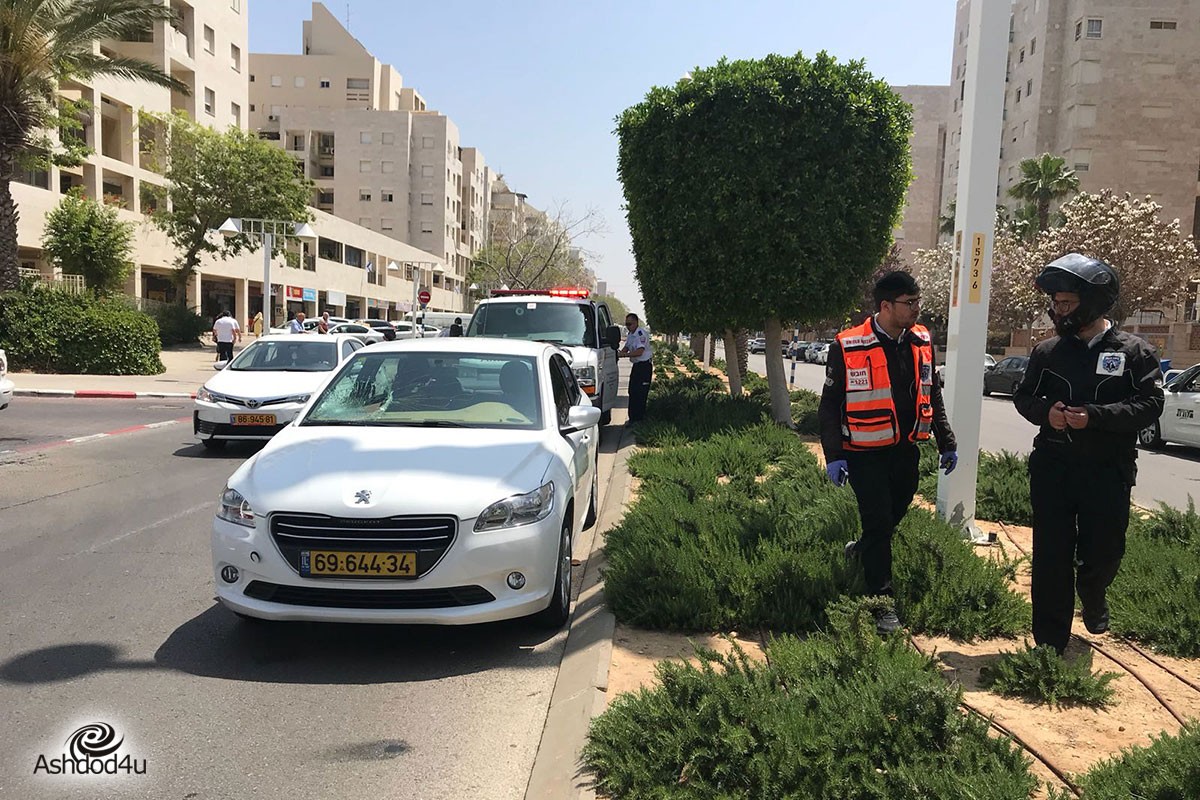 נפגעת ראש במצב בינוני בשד׳ תל חי