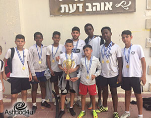 בית ספר מקיף ג' מקום ראשון בכדורגל