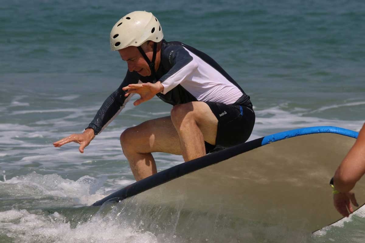 הגולש העיוור הראשון