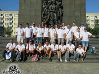 משלחת עובדי חברת נמל אשדוד חזרה ממסע למחנות ההשמדה בפולין