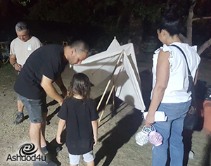 לילה לבן ירוק בחווה