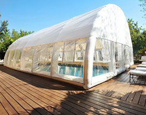 יתרונות קירוי מתנפח לבריכה ופתרונות הצללה מתנפחים