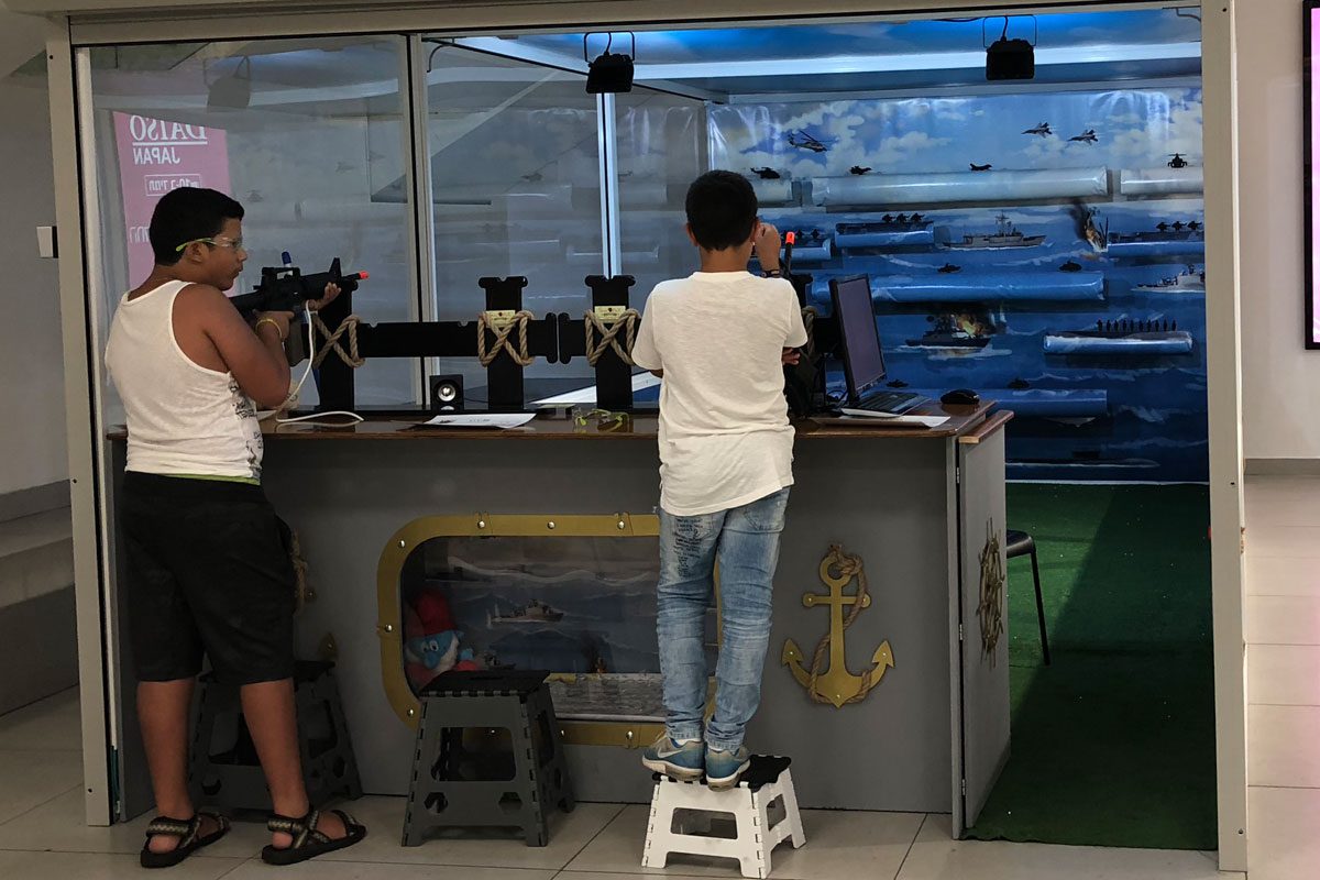 רשת מטווחי רובה אוויר הגיעה לקניון סימול