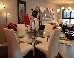 פינת אוכל מעוצבת