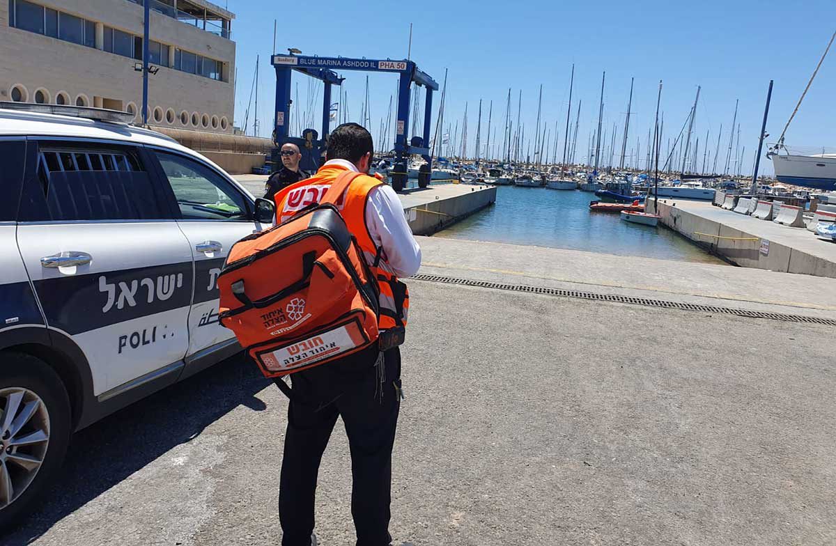 מותו של גבר כבן 35 לערך נקבע במרינה