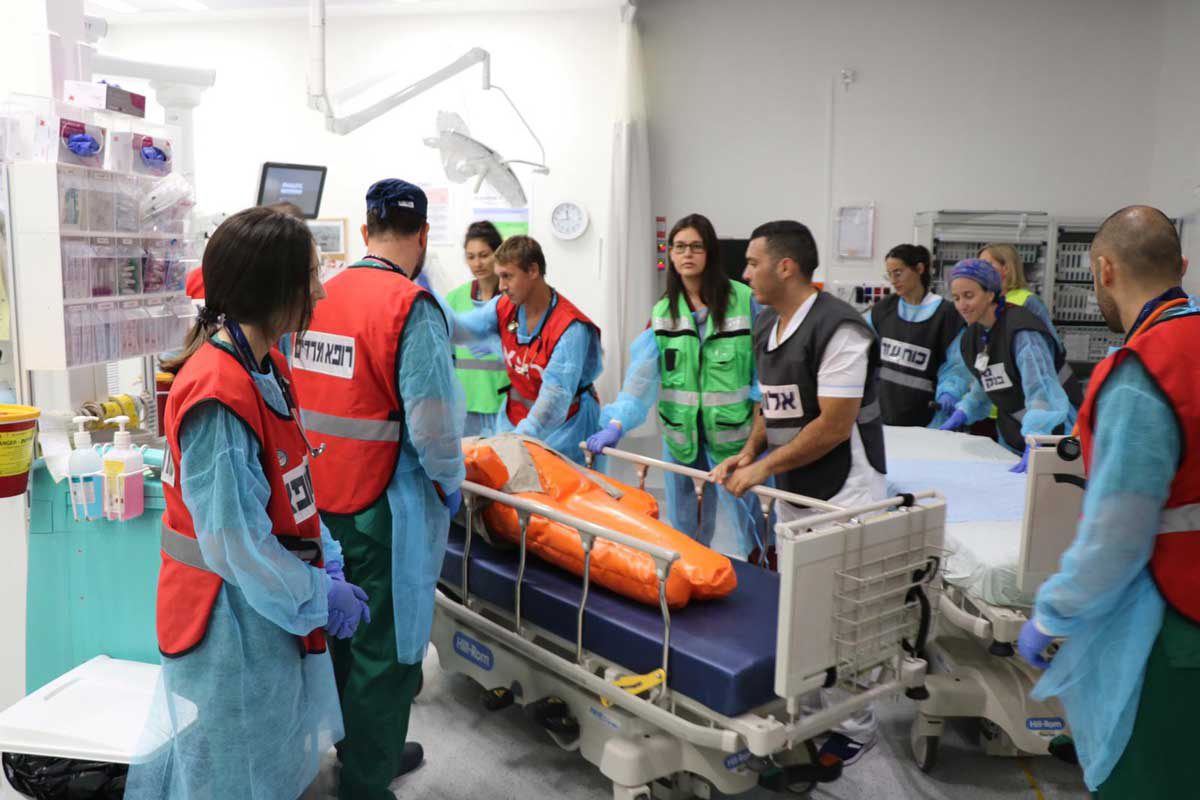 תרגיל אירוע רב נפגעים אסותא אשדוד