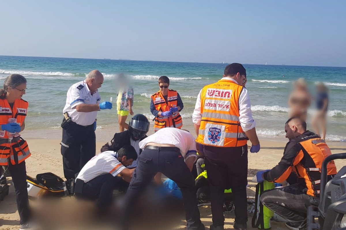 גופה של צעיר כבן 25 אשר נפלטה מהמים באזור חוף ט"ו