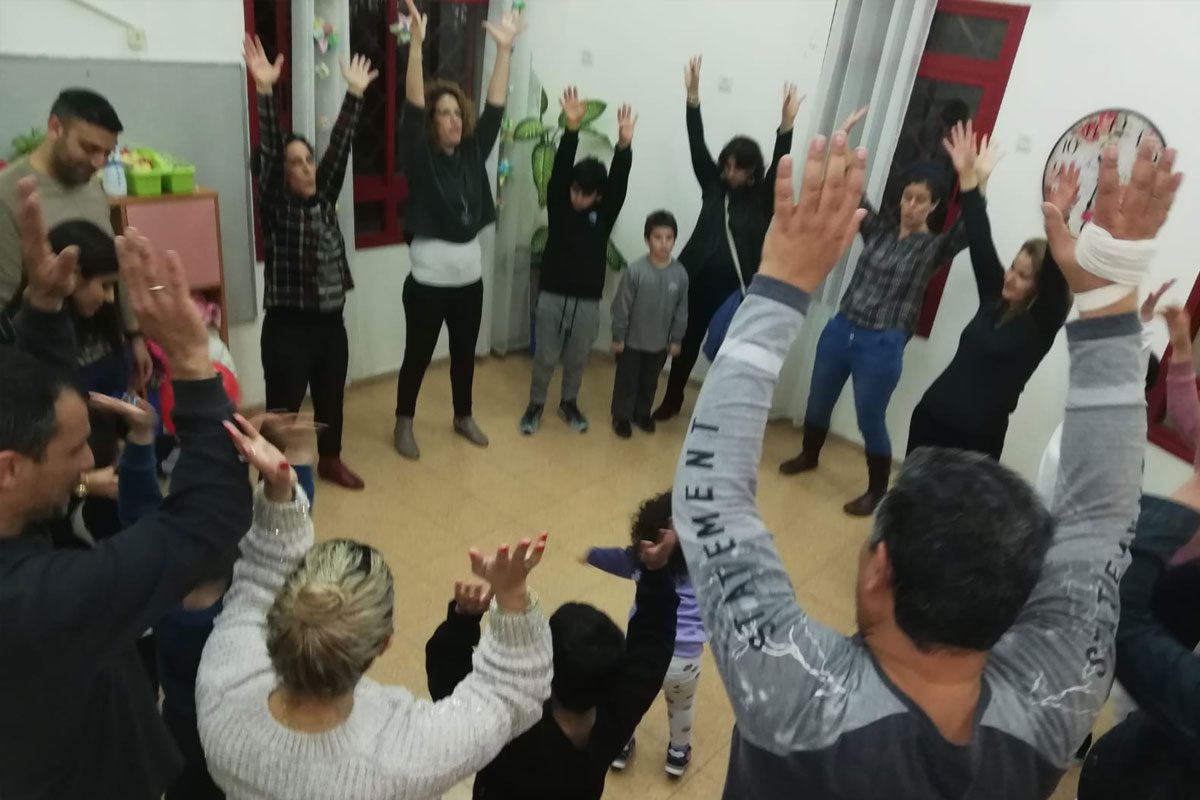 הורים וילדים בפעילות המרכז