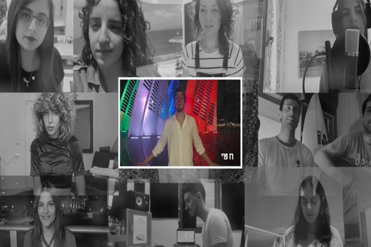 אמנים צעירים מאשדוד בביצוע משותף לשיר "לא לבד"