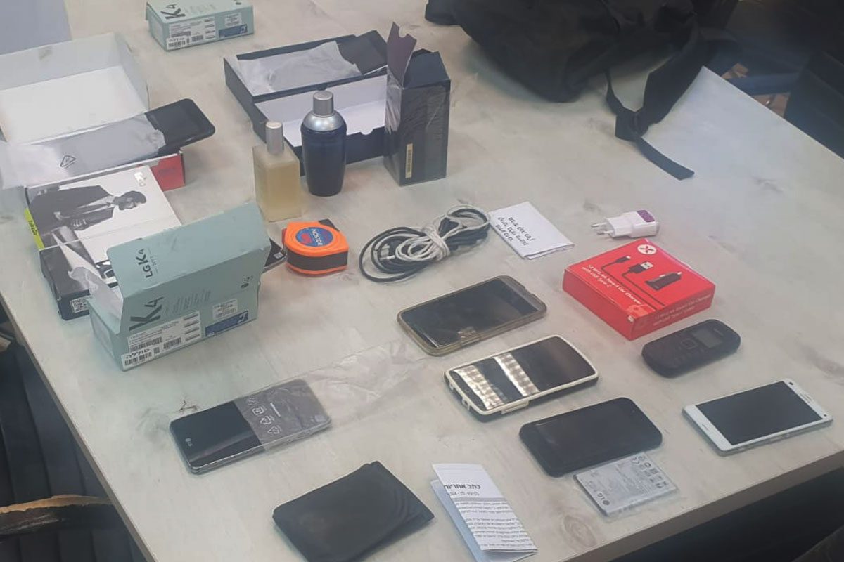 2 תושבי איזור חברון נתפסו עם שלל גנוב רב