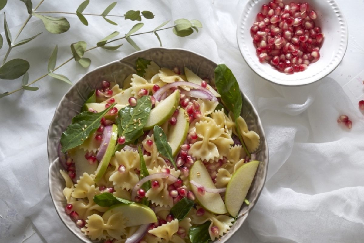 לקראת ראש השנה: סלט פסטה עם רימונים!