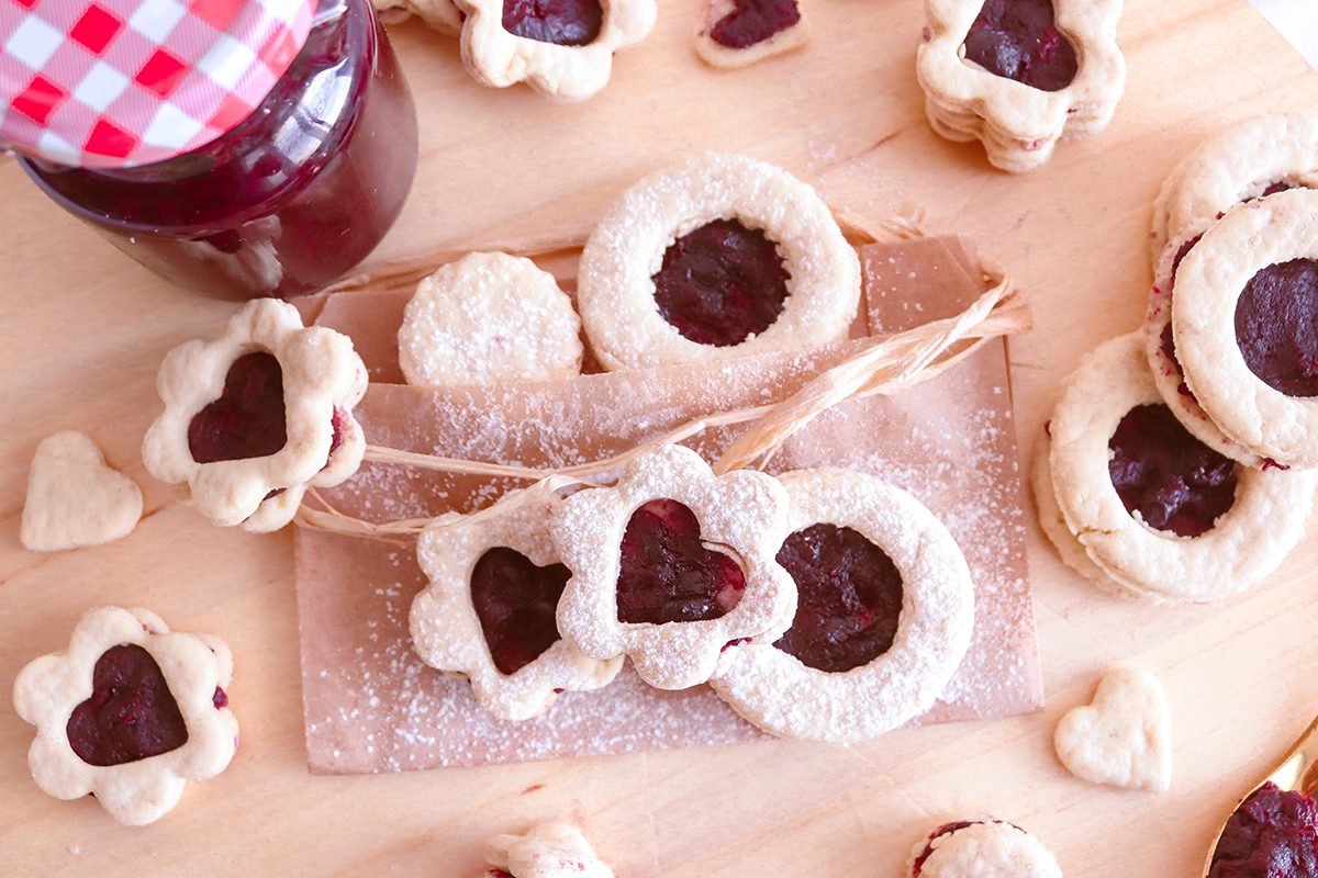 מתכון טבעוני להכנת עוגיות עם ריבה