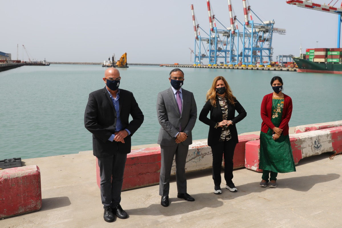 שגריר הודו בישראל ובביקור בנמל אשדוד