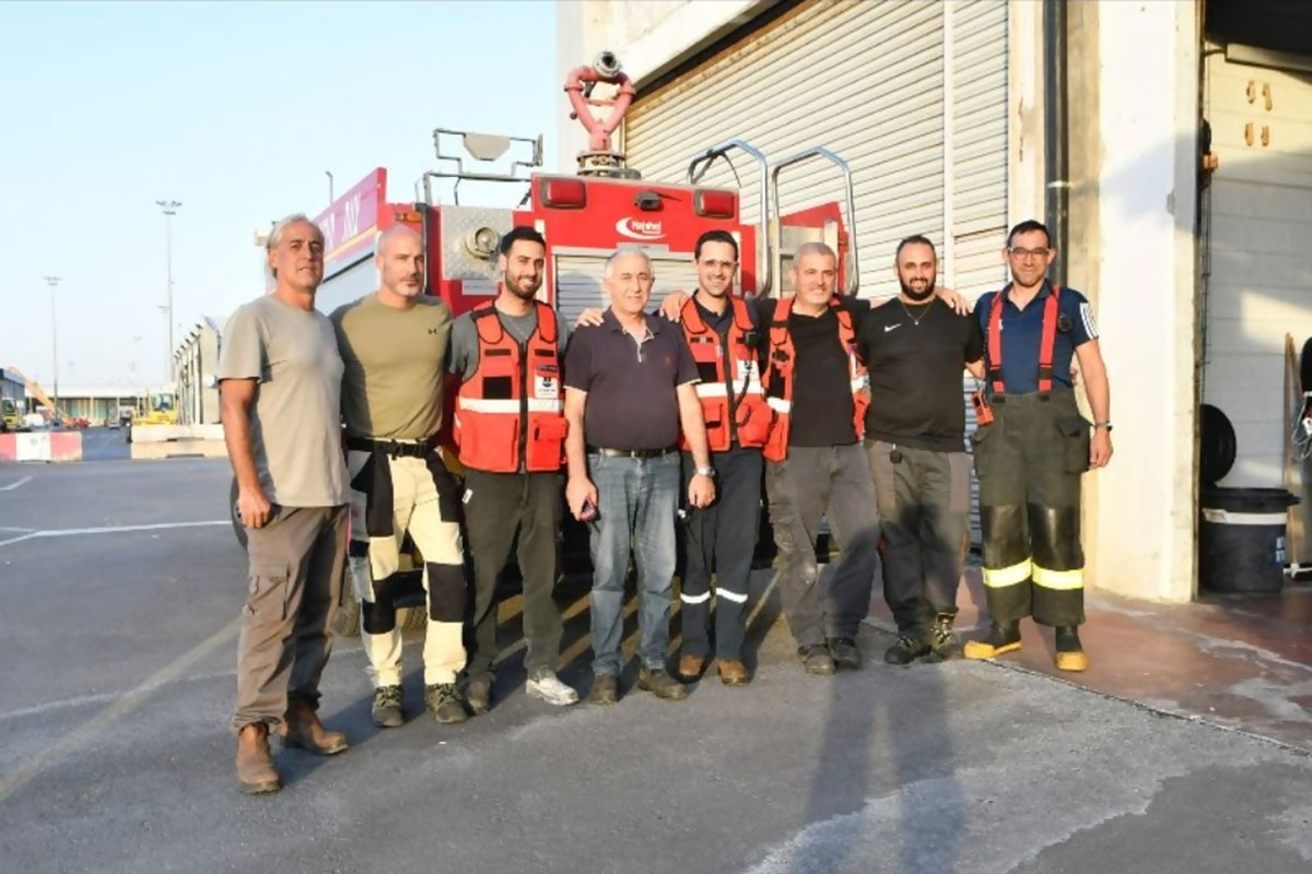 תרגיל כיבוי אש שנתי בנמל אשדוד