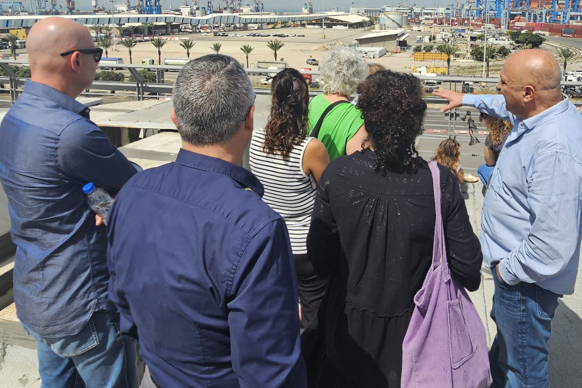 משפחותיהם של טל איילון ורן פוסלושני ז"ל ביקרו בנמל אשדוד