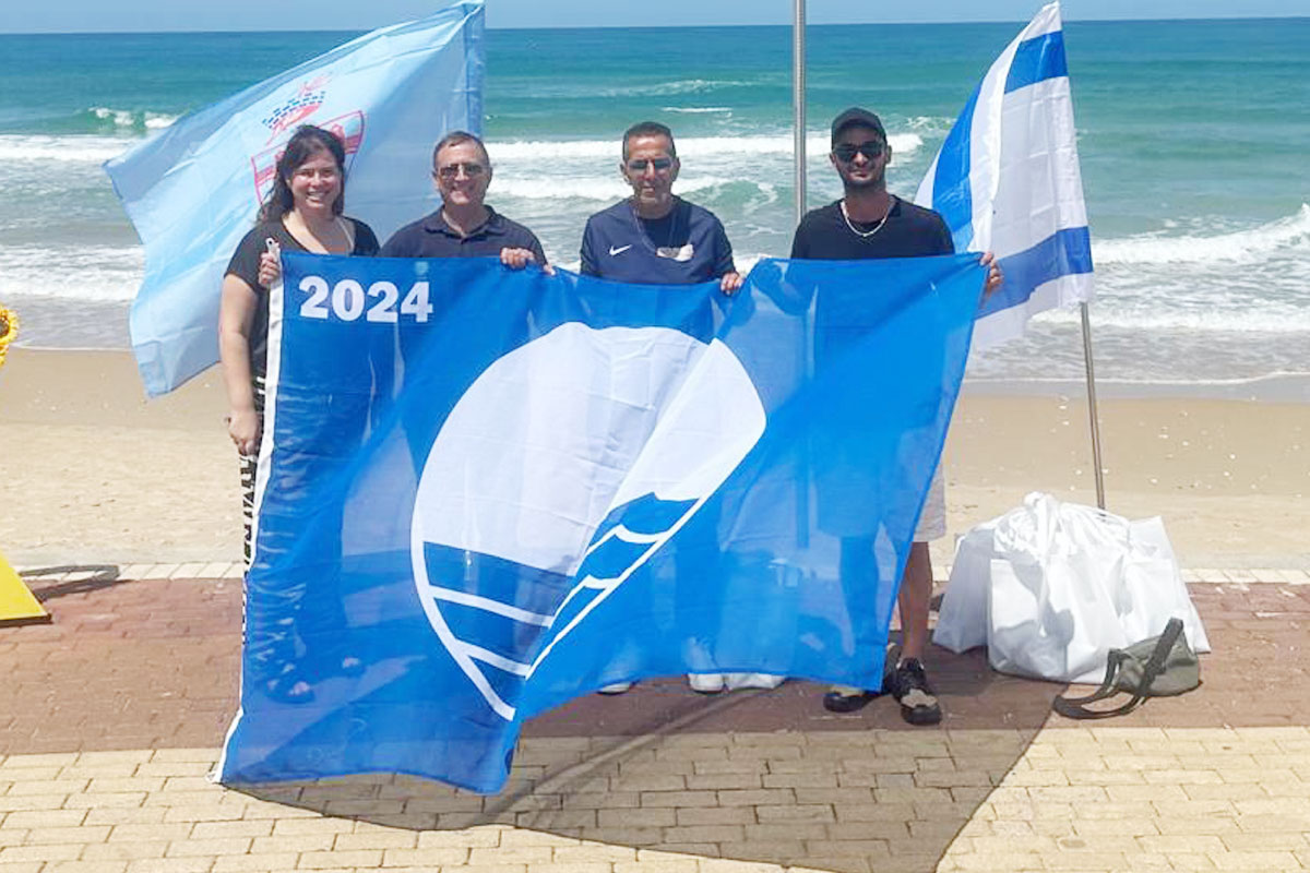 חופי אשדוד המוכרזים זכו בשבעה דגלים כחולים בפעם ה-11