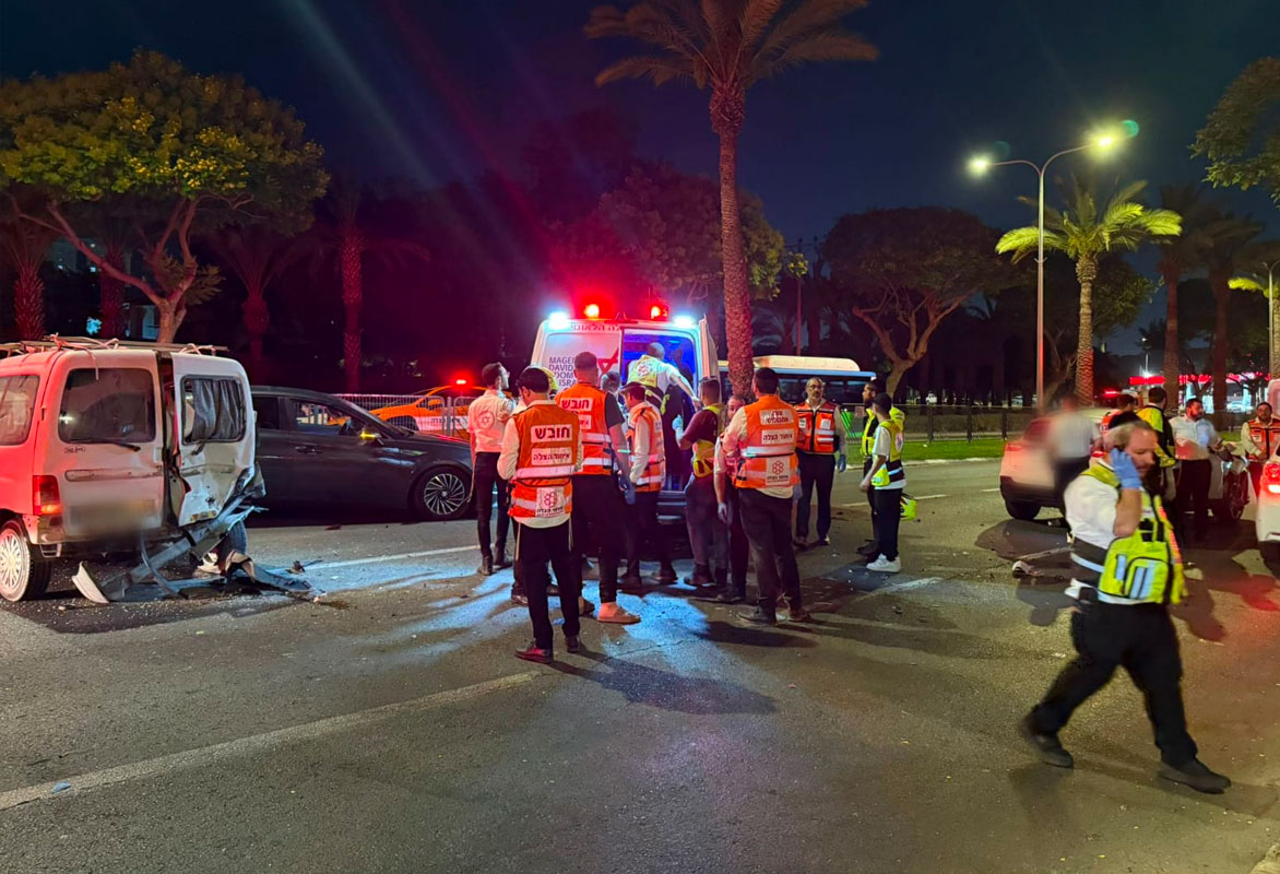3 נפגעים בתאונת דרכים ברח׳ בני ברית/יהודה הלוי