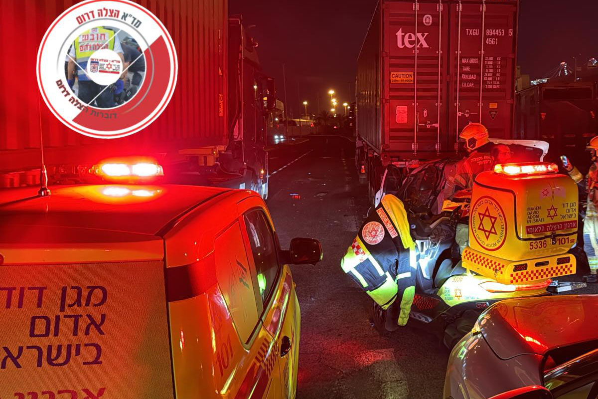 ימים קשים עוברים על אשדוד – גבר, בן 50, נהרג בתאונת דרכים קשה