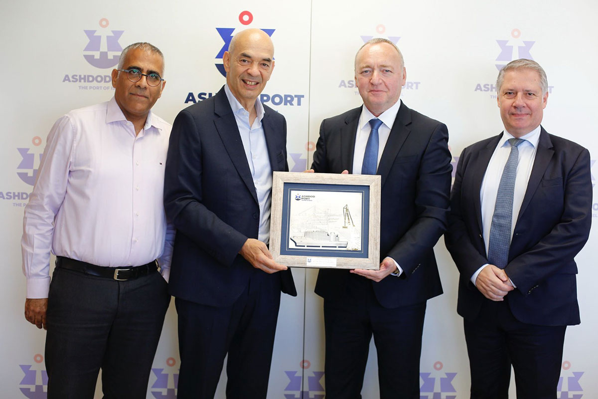 ביקור עבודה של שר התחבורה הקפריסאי בנמל אשדוד