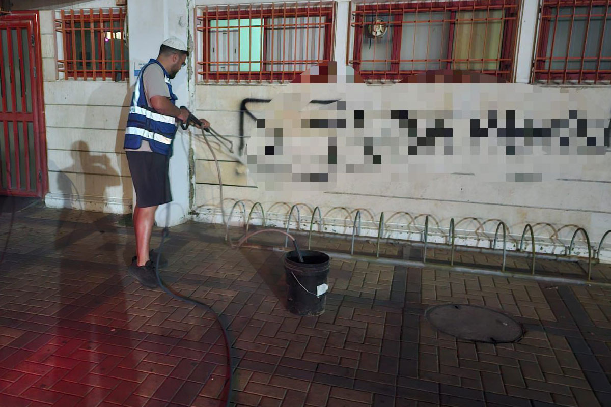 אשדוד מתייצבת מול השחתה: כתובות אנטי-יהודיות הוסרו מיידית