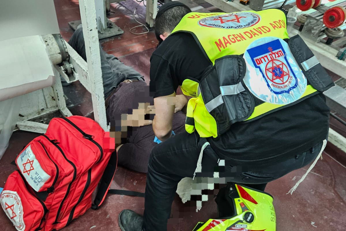 בן 53 נפצע בינוני בתאונת עבודה