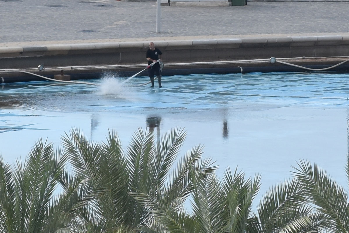 החלו העבודות לניקוי האגם