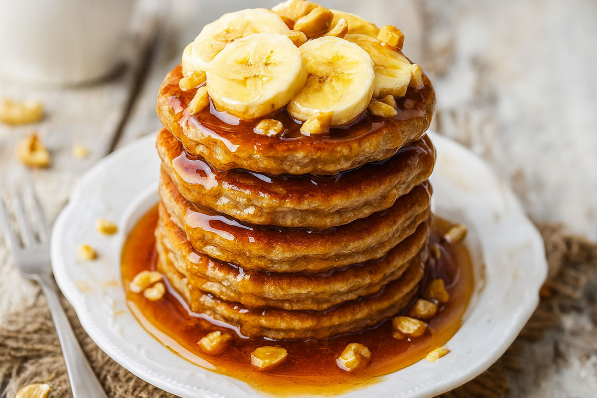 פנקייק בננה: מתכון ב- 10 דקות הכנה