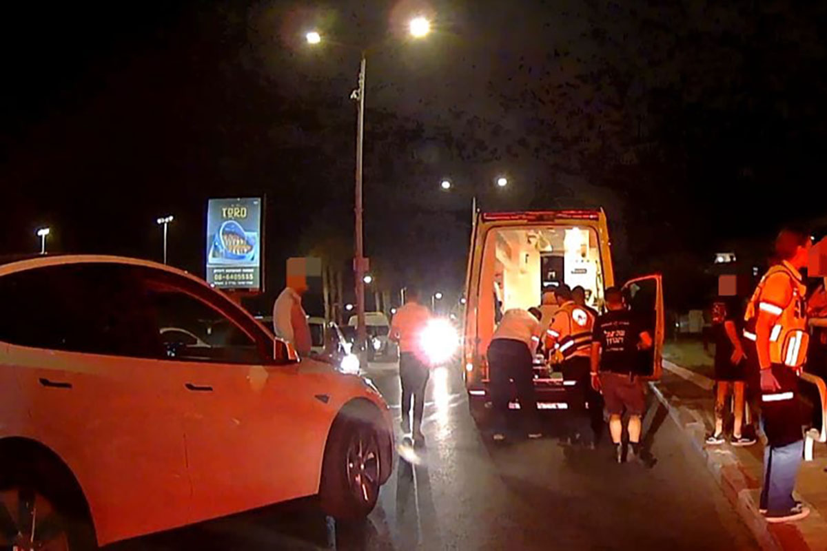 הולך רגל נפצע בינוני בתאונת דרכים