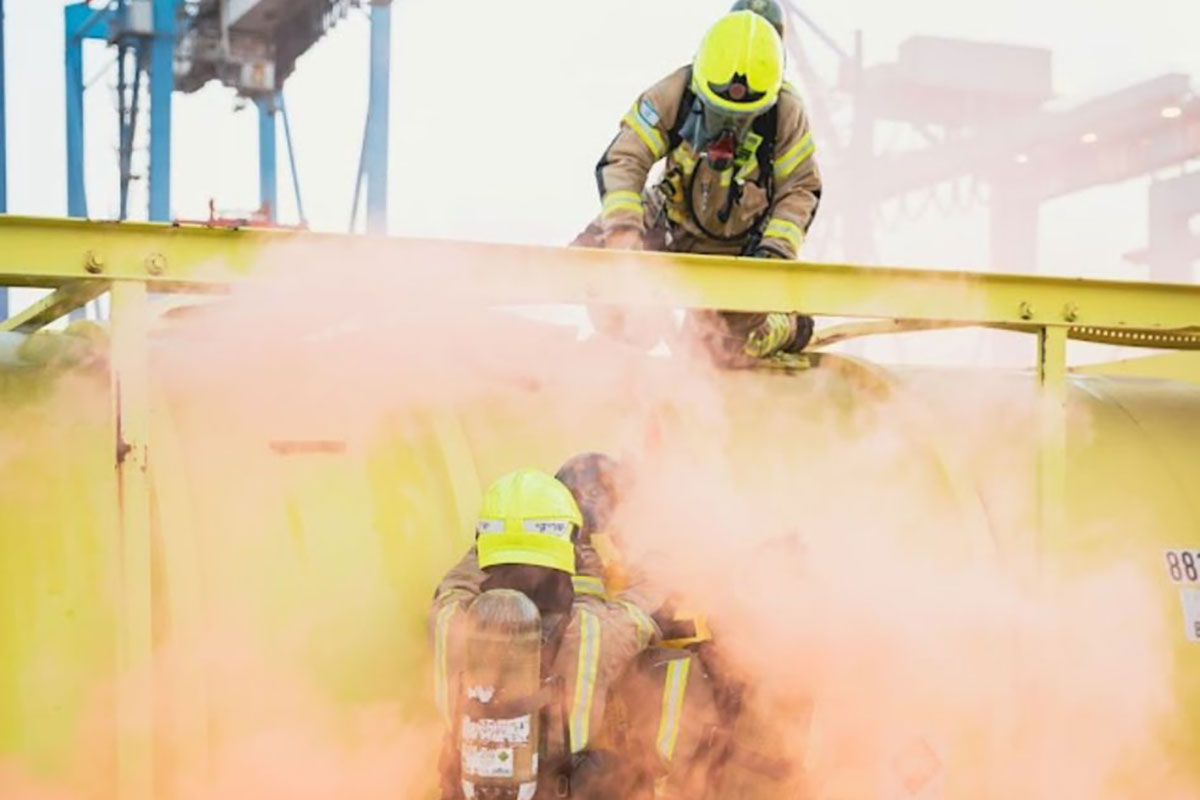 תרגיל רחב היקף להתמודדות עם אירוע חומרים מסוכנים בנמל אשדוד
